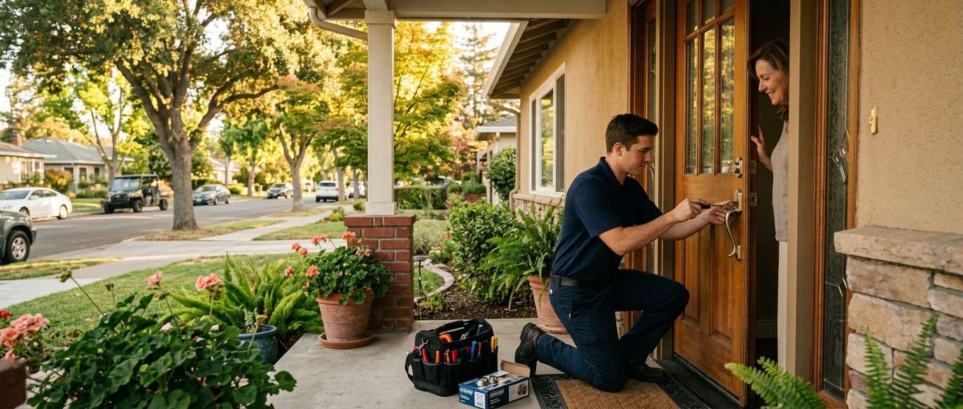 Professional auto locksmith san jose technician at work in San Jose